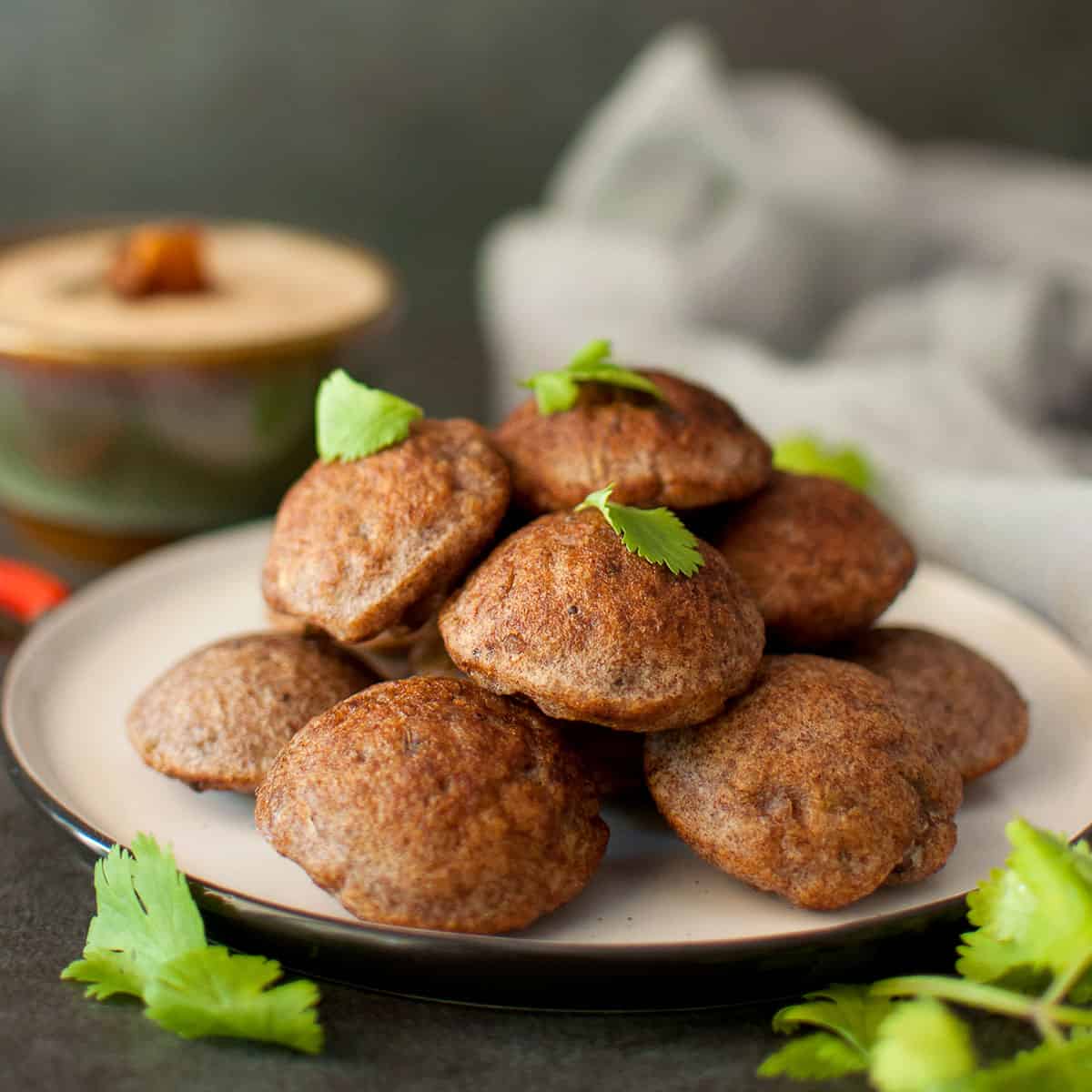 Sprouted Ragi Paniarams