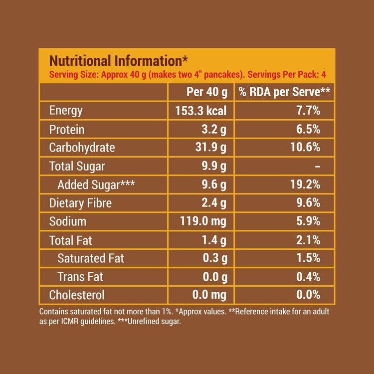 Slurrp Farm Pancake Chocolate Millet Pancake Mix | No Maida