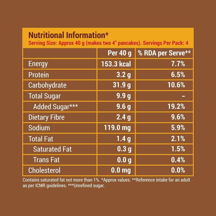 Slurrp Farm Pancake Chocolate Millet Pancake Mix | No Maida