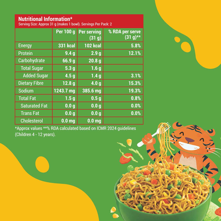 Slurrp Farm Instant Noodle Instant Millet Noodles - Veggie Masala