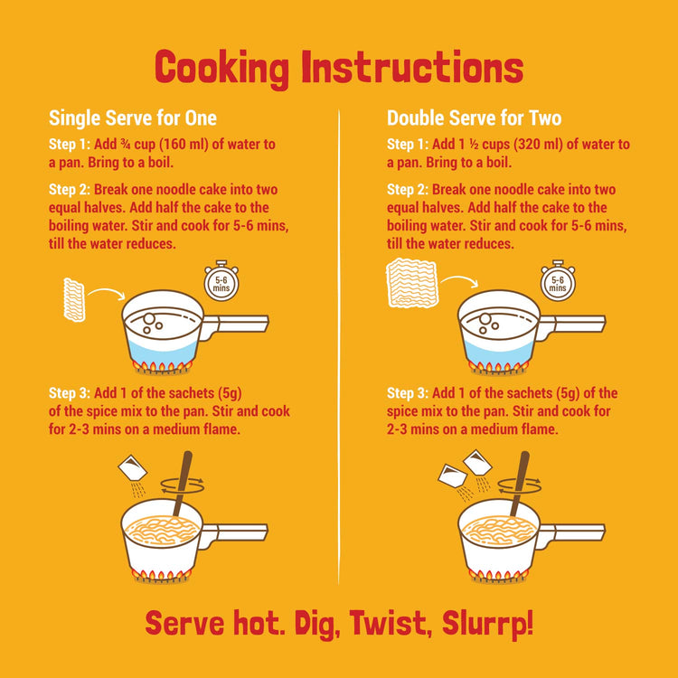 Instant Noodles - Serves 2 (Pack of 1)