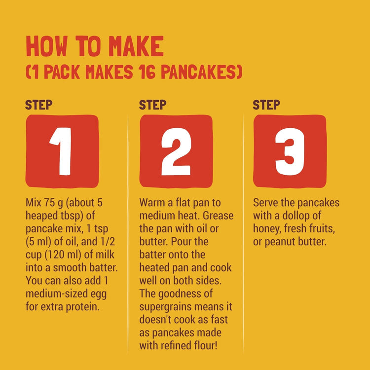 Slurrp Farm Pancake Banana Choco-Chip Millet Pancake Mix 300-gm Family Pack (Stock Up & Save)