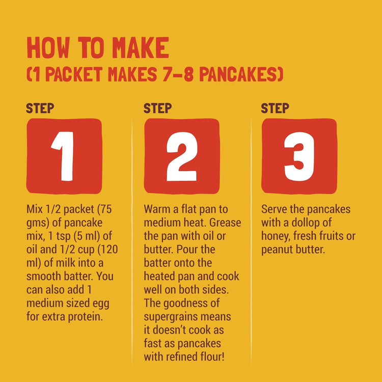 Slurrp Farm Pancake Banana Choco-Chip Millet Pancake Mix | No Maida