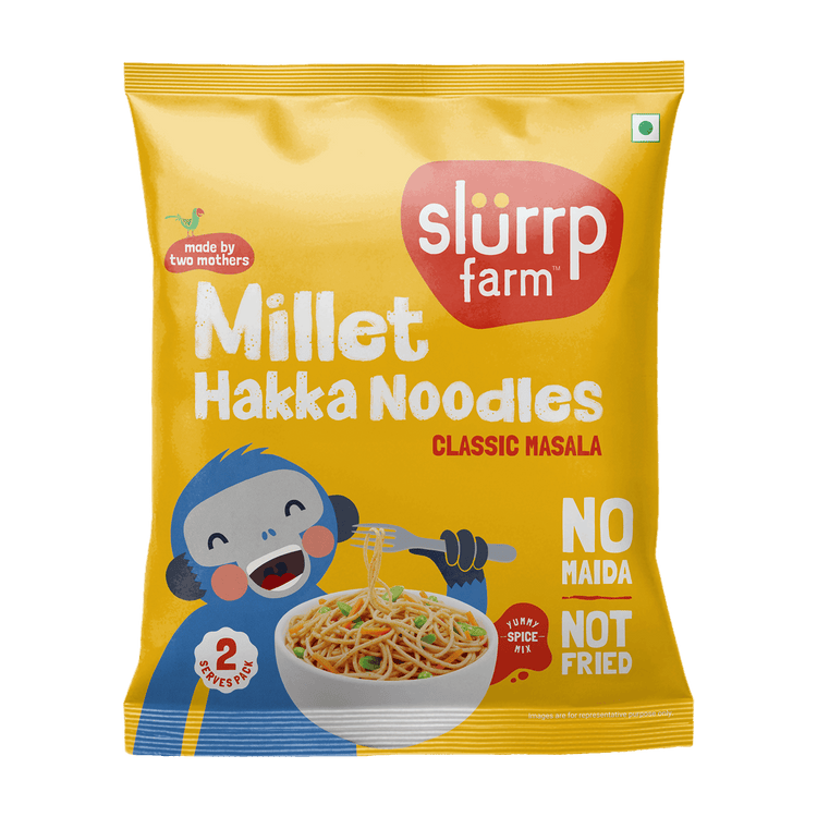 Slurrp Farm Instant Noodle Classic Masala – Serves 2 (96 gms)