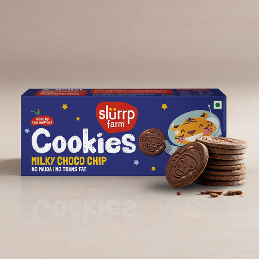 Slurrp Farm Cookies Pack of 1 Milky Choco Chip Cookies I Yummy Biscuit