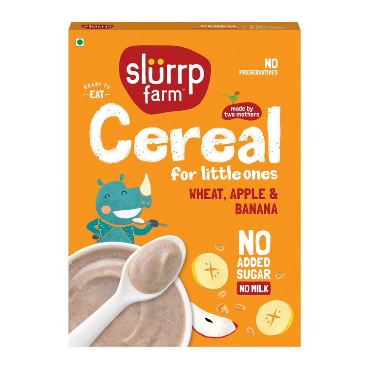Slurrp Farm Instant Healthy Cereal | Wheat, Apple & Banana Cereal