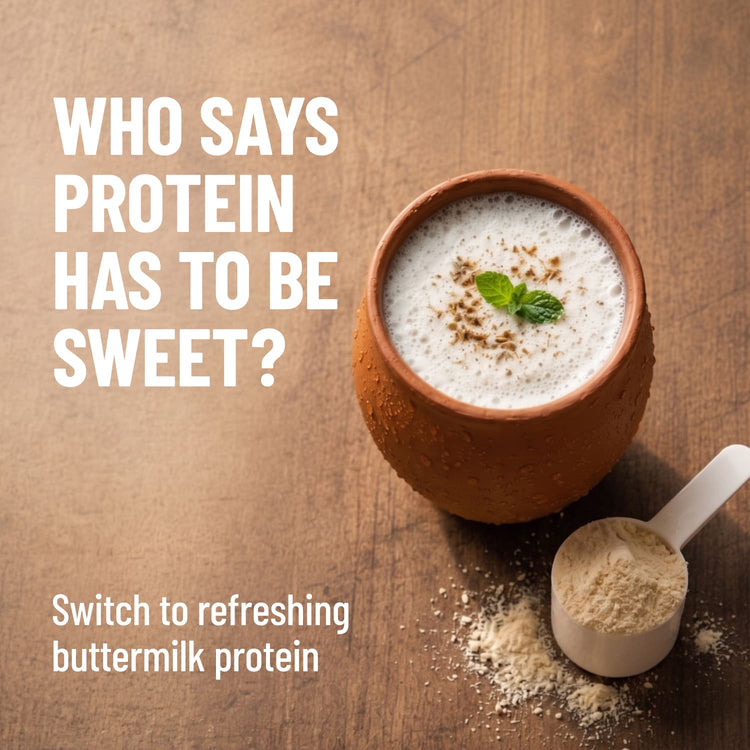 Slurrp Farm MSD Protein Mille Buttermilk Yeast Protein | 25g/Scoop | Savoury, No Added Sugar | Bio-Fermented Yeast Protein | Gut Friendly | PDCAAS 1.0