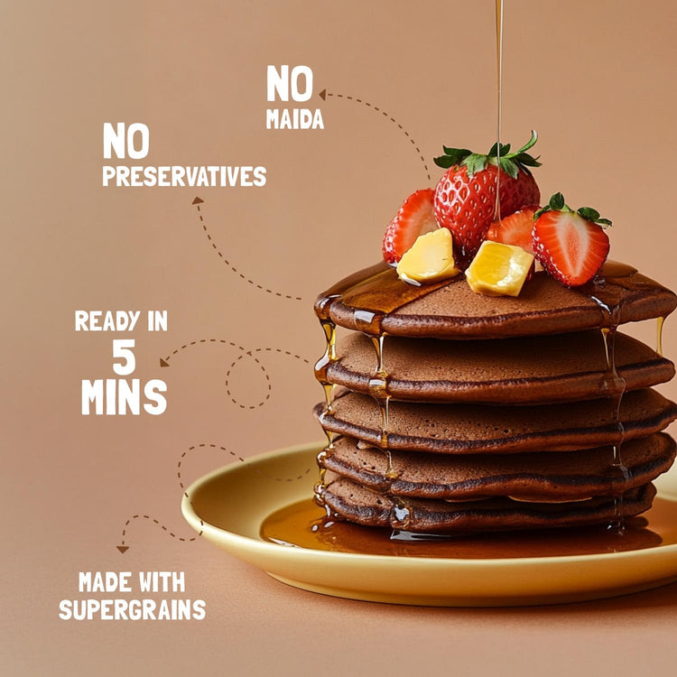 Slurrp Farm Pancake Chocolate Millet Pancake Mix | No Maida