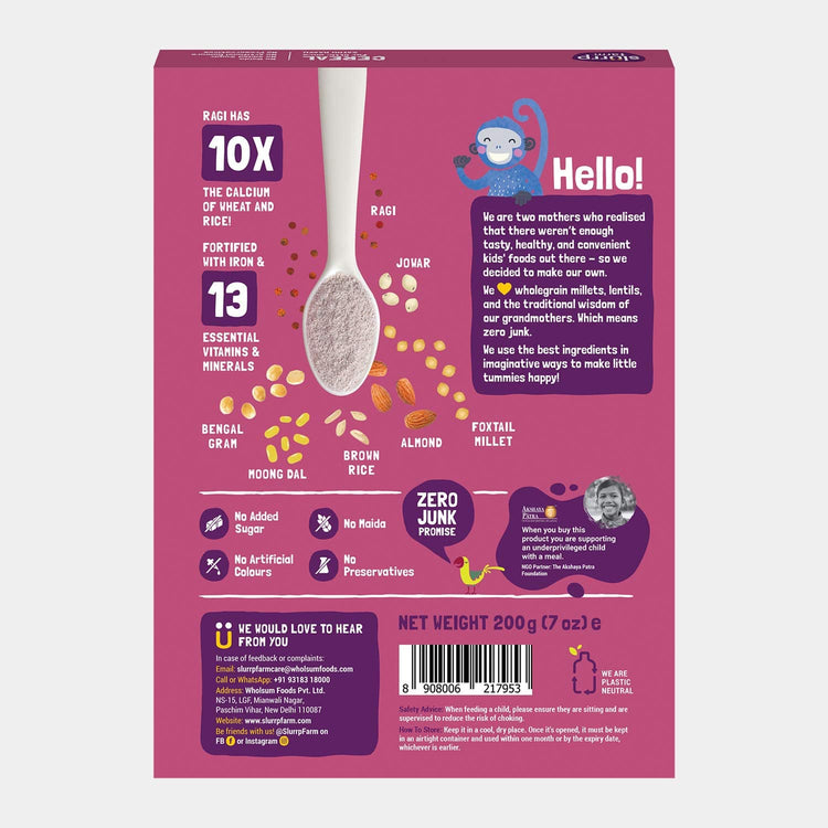 Slurrp Farm Sathu Maavu pack of 1 Sathu Maavu Porridge Mix