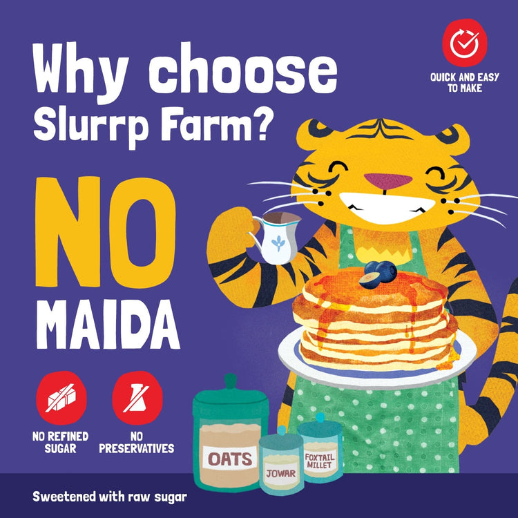 Slurrp Farm Blueberry Millet Pancake