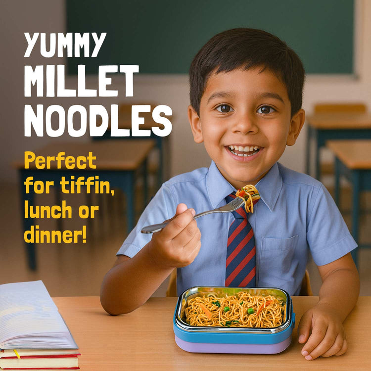 Slurrp Farm Hakka Noodle Millet Noodles - Classic Masala Family Pack (Serves 8)