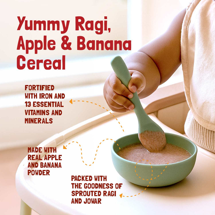 Slurrp Farm Cereal pack of 1 Ragi, Apple & Banana Cereal