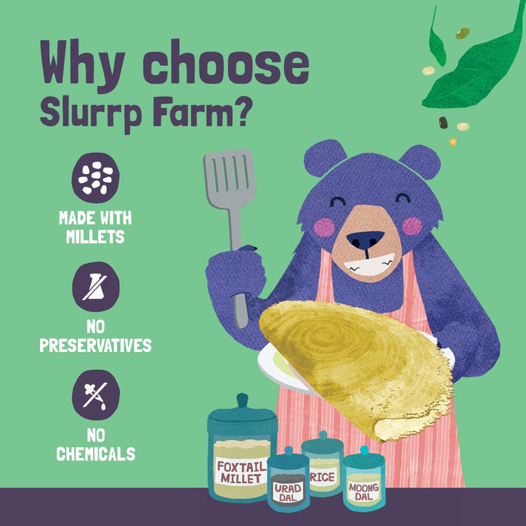 Slurrp Farm Spinach Dosa Spinach Multigrain Millet Dosa Mix