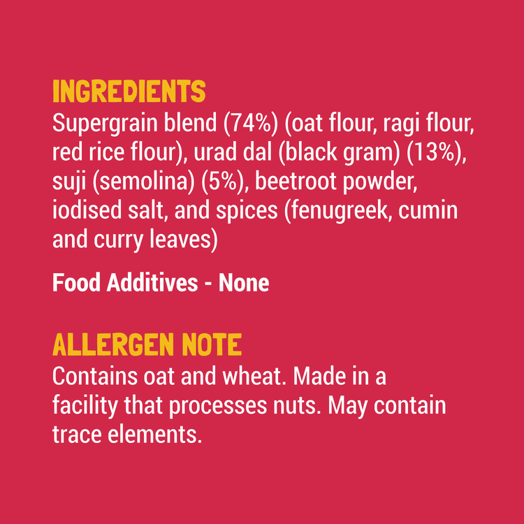 Slurrp Farm Beetroot Dosa TRIAL PACK - Multigrain Millet Dosa Mix Beetroot, 50g