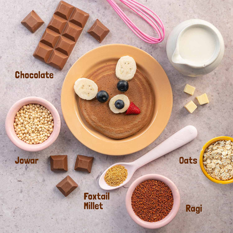Slurrp Farm Pancake Chocolate Millet Pancake Mix | No Maida