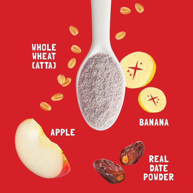 Slurrp Farm Cereal Wheat, Apple & Date with Milk | Instant Cereal