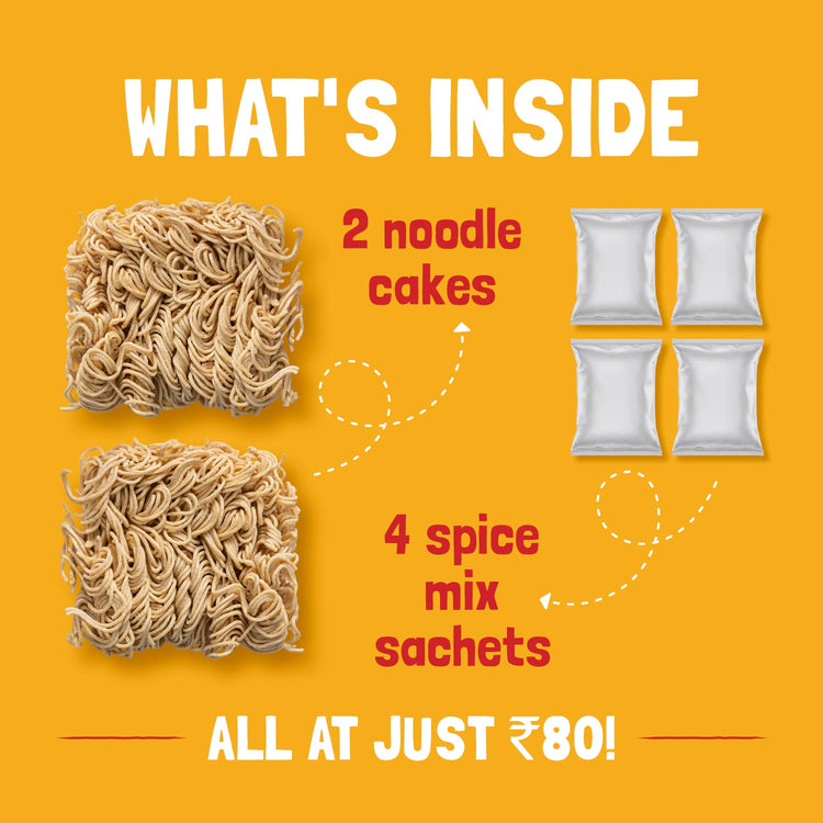 Instant Noodles Serves 4 (pack of 2)