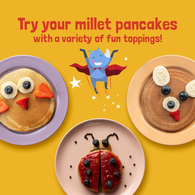 Slurrp Farm Pancake Banana Choco-Chip Millet Pancake Mix 300-gm Family Pack (Stock Up & Save)