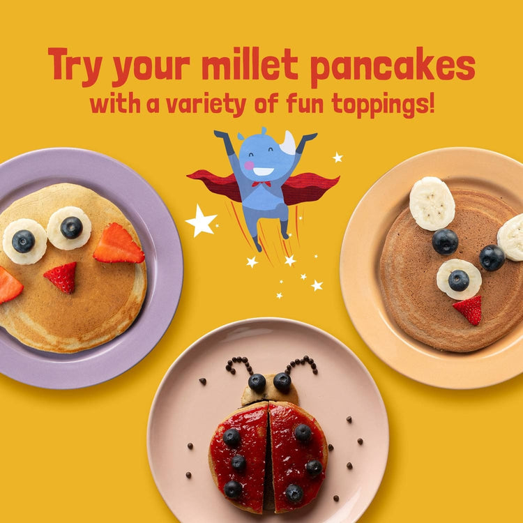 Slurrp Farm Pancake Banana Choco-Chip Millet Pancake Mix | No Maida