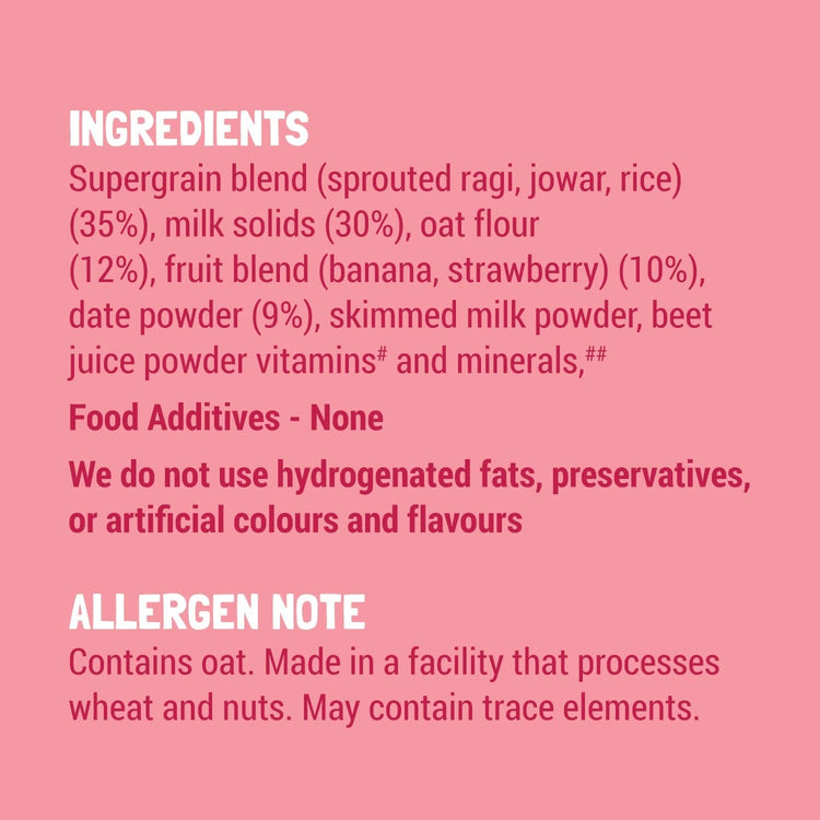 Slurrp Farm Baby Cereal TRIAL PACK - Ragi & Rice Cereal: Strawberry (No Added Sugar), 50g