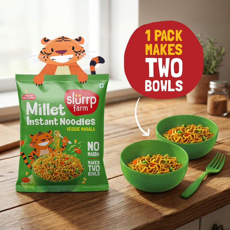 Slurrp Farm Instant Noodle Instant Millet Noodles - Veggie Masala