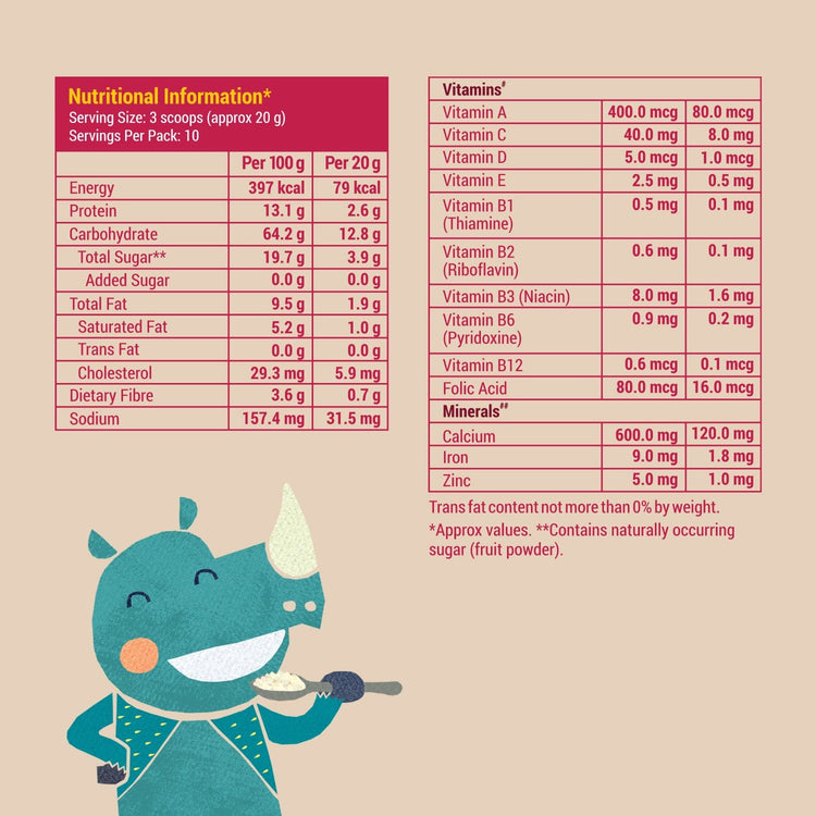 Slurrp Farm First Bites First Bites Strawberry, Sprouted Ragi & Rice Cereal with Milk for Little Ones