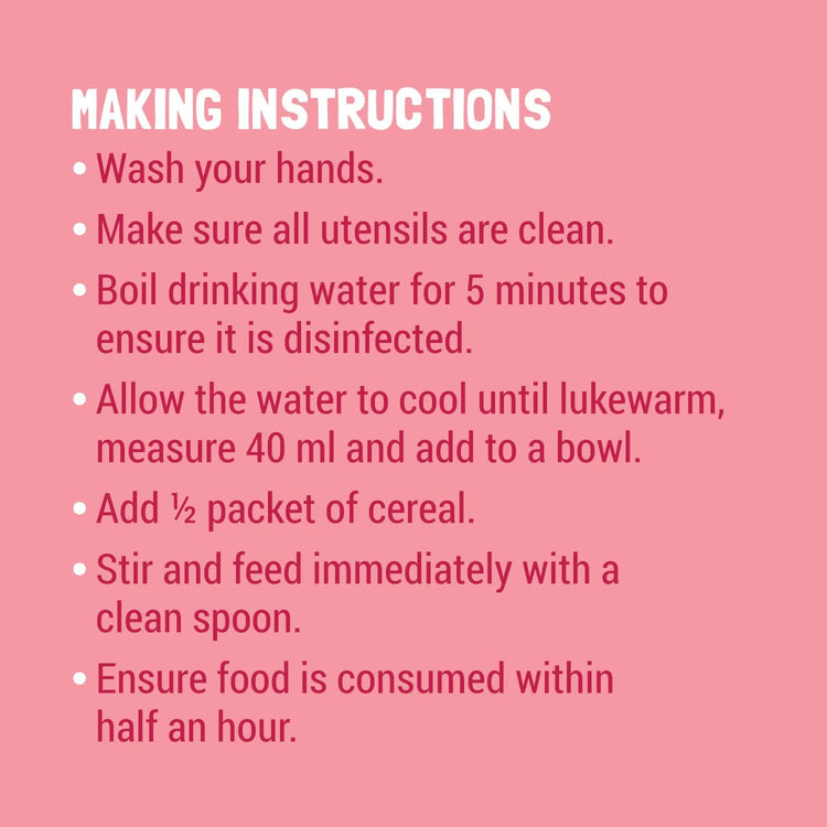 Slurrp Farm Baby Cereal TRIAL PACK - Ragi & Rice Cereal: Strawberry (No Added Sugar), 50g