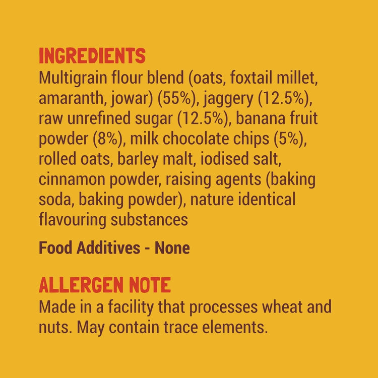 Slurrp Farm Pancake Banana Choco-Chip Millet Pancake Mix | No Maida