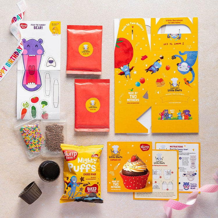 Slurrp Farm Animal Return Gift Kit | Cupcake