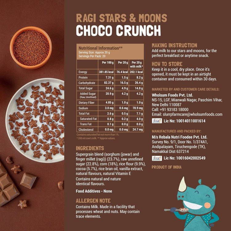 Slurrp Farm Chocolate & Berry Crunch Cereal Combo