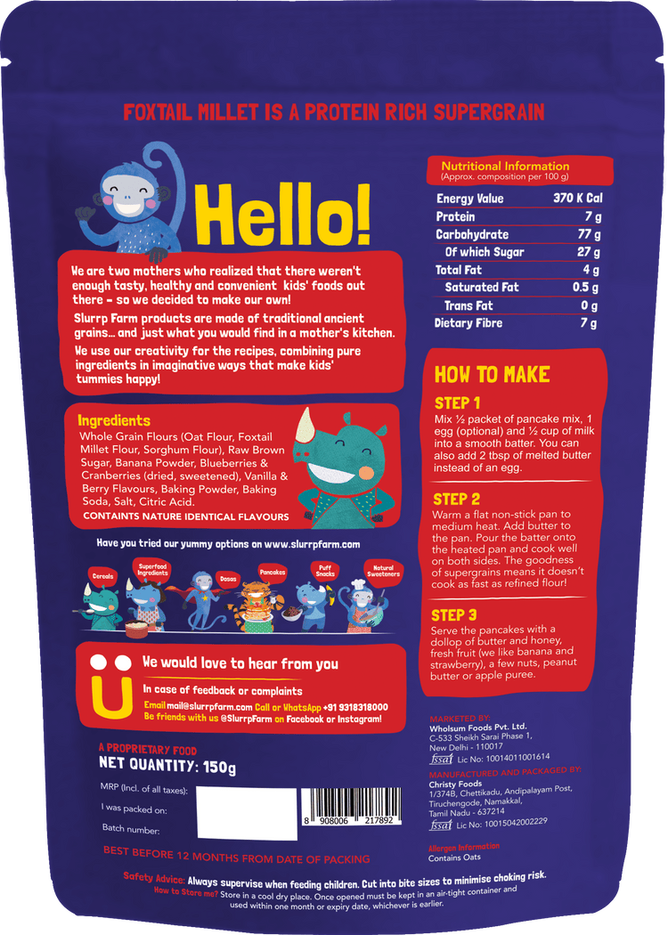 Blueberry Millet Pancake | 150g