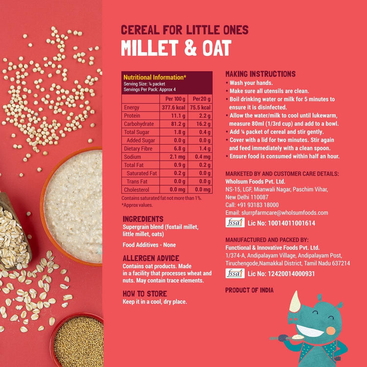 Slurrp Farm Cereal Cereal Trial Packs Combo (Pack of 4)