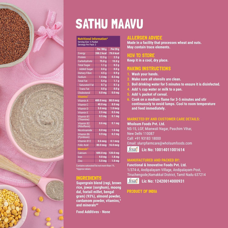 Slurrp Farm Cereal Cereal Trial Packs Combo (Pack of 6)