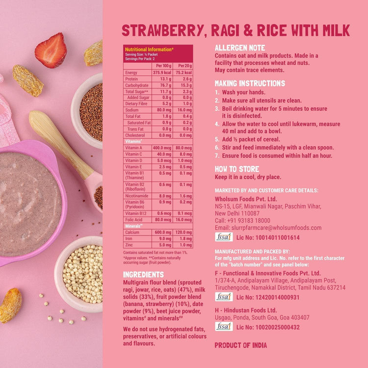 Slurrp Farm Cereal Cereal Trial Packs Combo (Pack of 6)