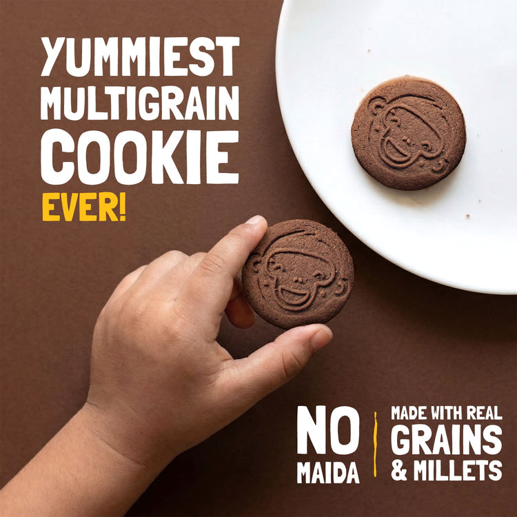 Slurrp Farm Cookies Choco Ragi Cookies | Yummy Multigrain Biscuit