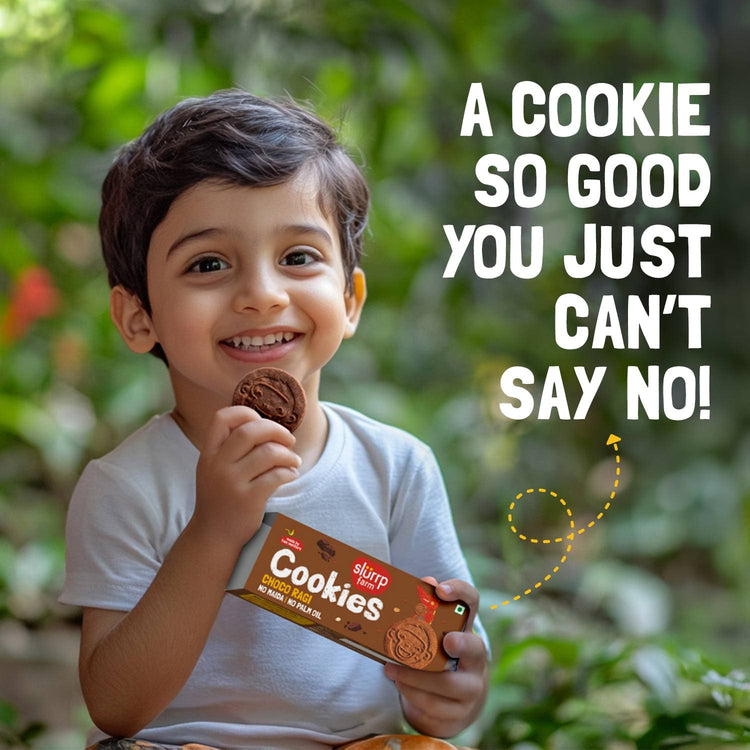 Slurrp Farm Cookies Choco Ragi Cookies Combo Pack of 4