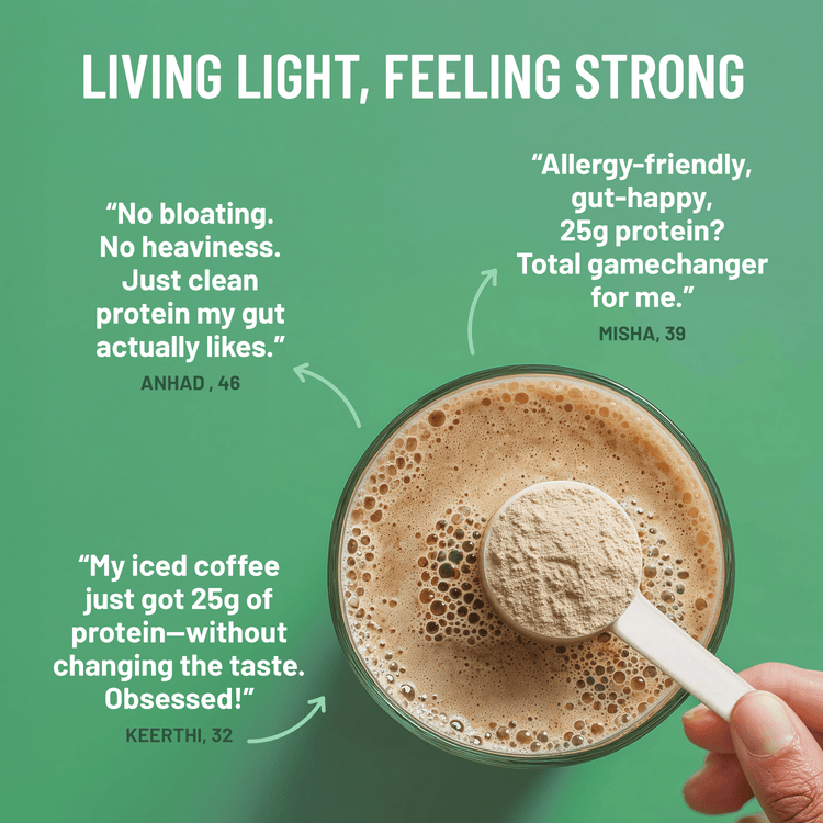 Slurrp Farm Mille Plant Protein | 25g/Scoop | Coffee Hazelnut | Fermented Yeast Protein | No Bloat I Vegan | 500g