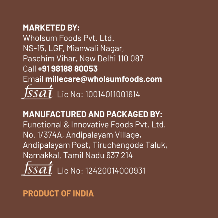 Mille Supergrain Chocolate Oats with millets | Power of 5 Grains, Flax seeds, Almonds & Raisins | 100% real cocoa | Breakfast Oats 50g