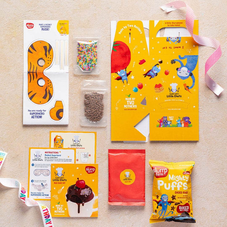 Slurrp Farm Superhero Return Gift Kit | Mugcake