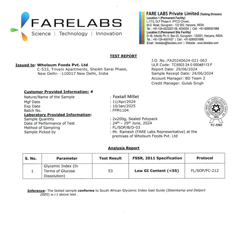 Mille Website Foxtail Millet (Kangni/Navani) | Fasting Friendly | No Soaking required