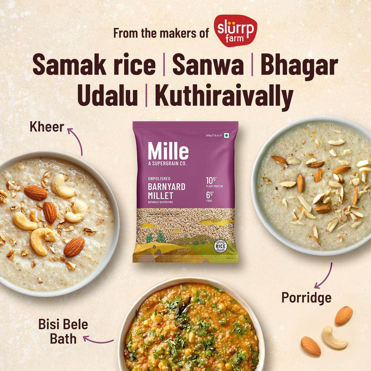 Mille Website Barnyard millet (Samwa/Samak rice) Fasting Friendly | No Soaking required