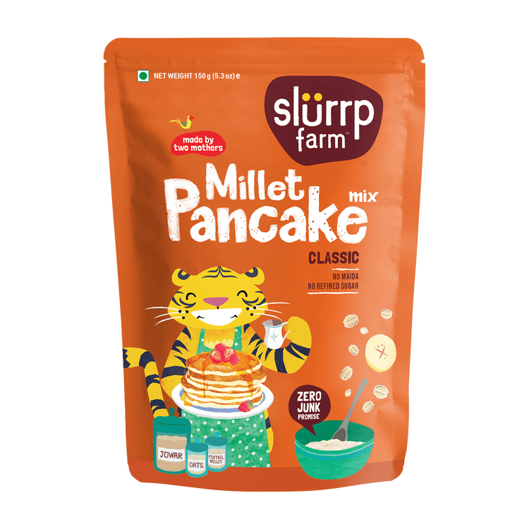 Slurrp Farm Blueberry & Classic Combo: Millet Pancake (Pack of 2)
