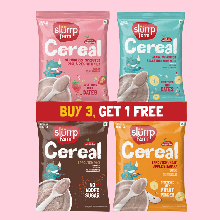 Slurrp Farm Cereal Cereal Explorer Trial Pack Combo (Pack of 4)