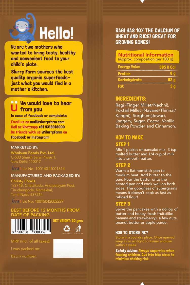 Slurrp Farm Pancakes & Dosas Trial Pack Combo