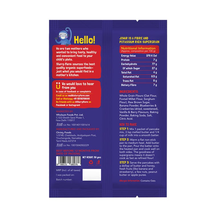 Slurrp Farm Pancakes Trial Pack Combo