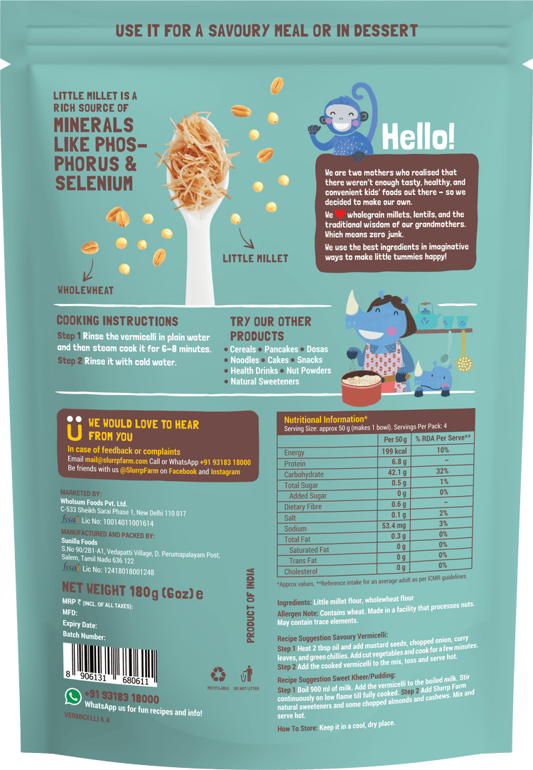 Slurrp Farm Little Millet Vermicelli
