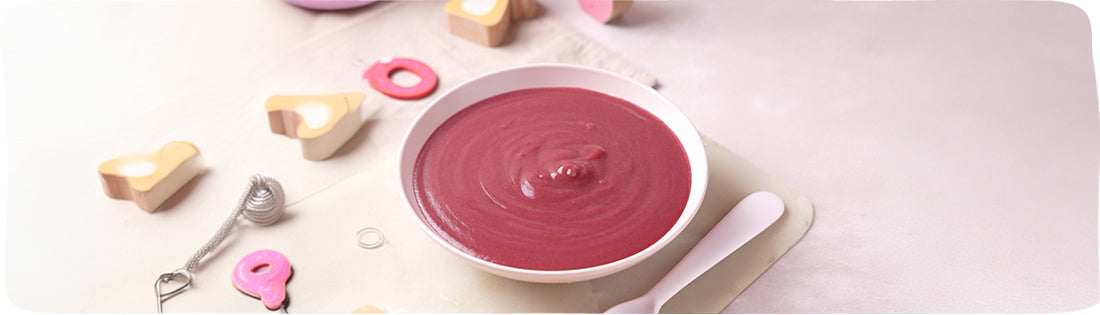 Beetroot Sprouted Ragi Porridge with Veggies