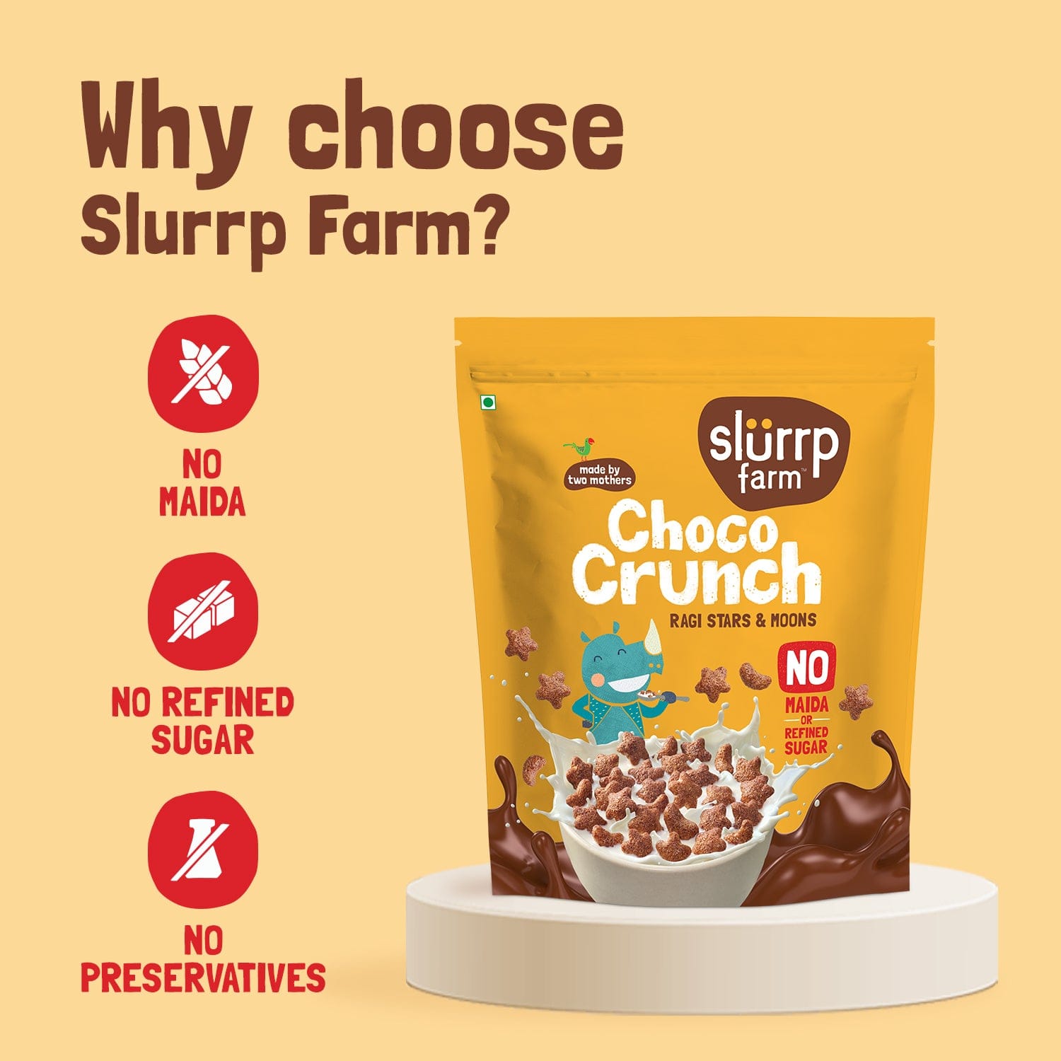Slurrp Farm Jumbo Pack Choco Crunch - Ragi Stars and Moons