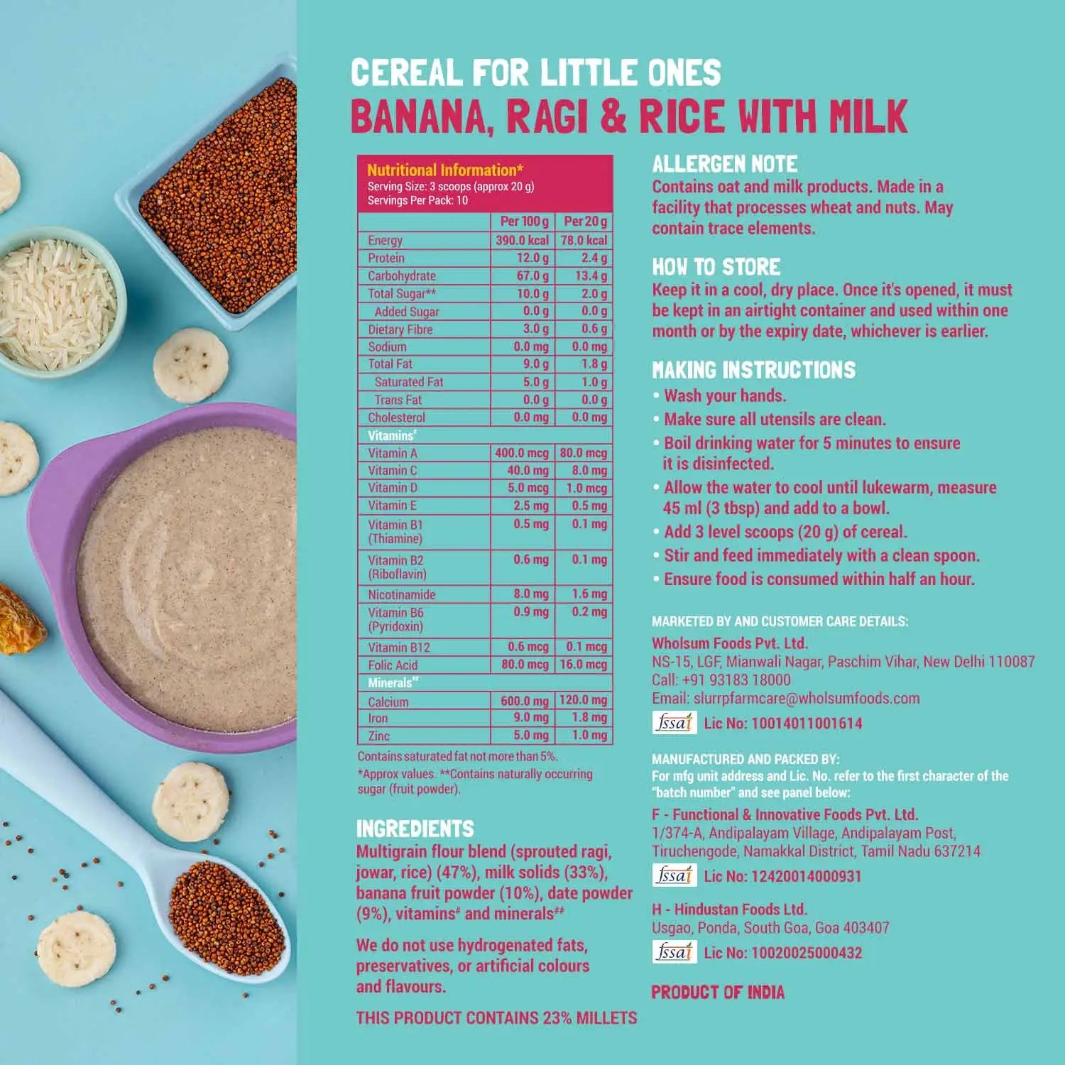 Slurrp Farm Cereal Bestseller Super Combo: Cereals for Little Ones