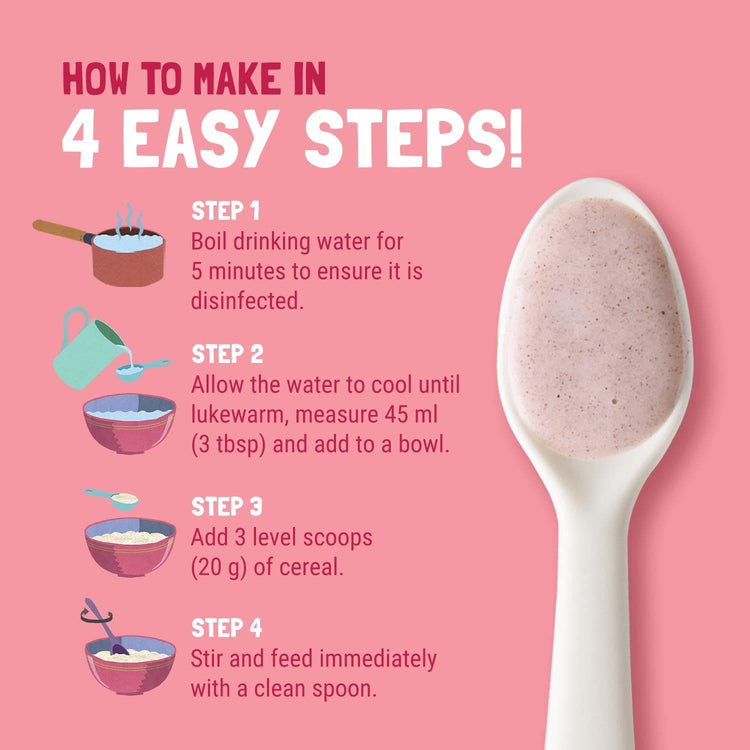 Slurrp Farm Cereal pack of 1 Strawberry, Ragi & Rice Cereal with Milk